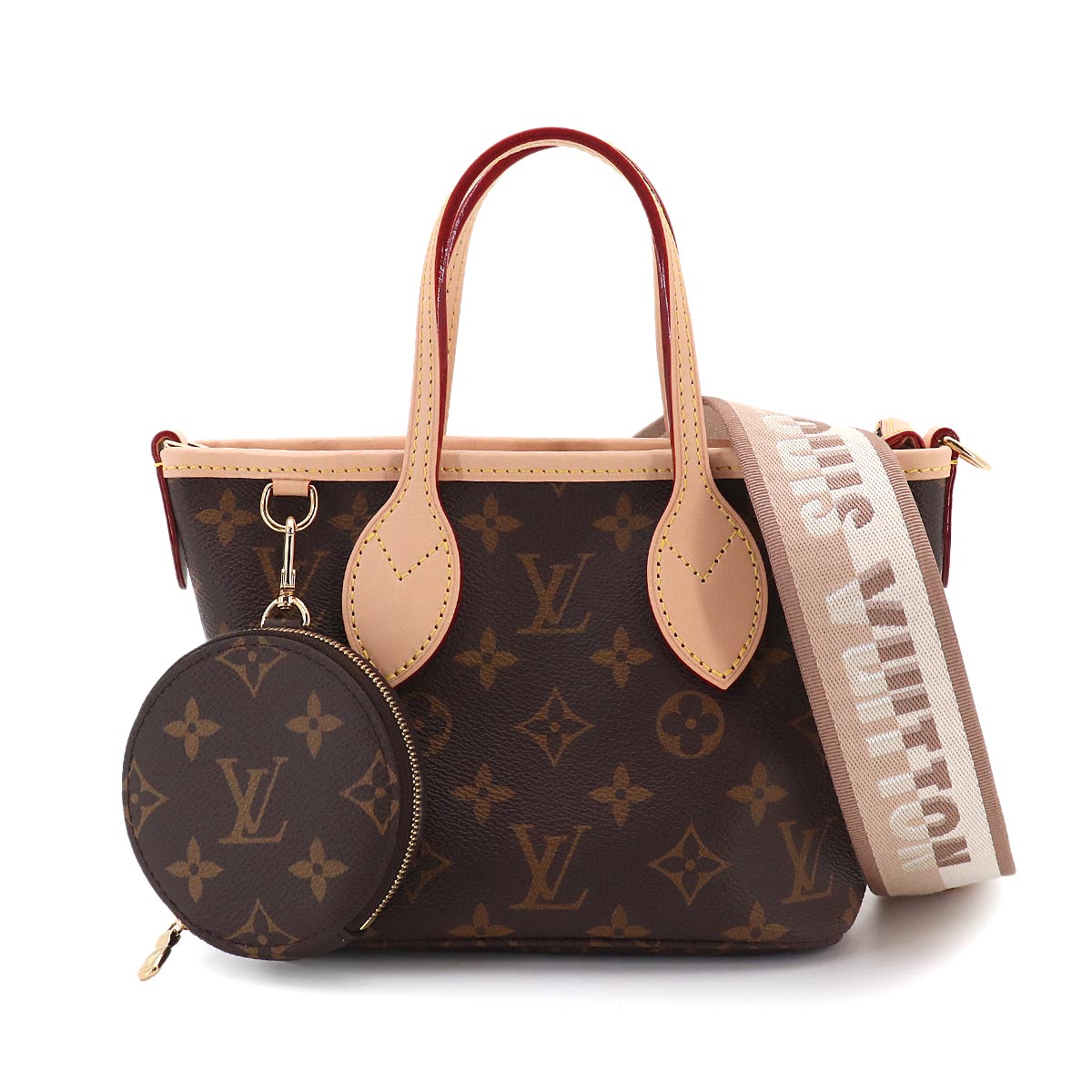 Monogram Neverfull BB Tote Shoulder Bag Brown M46705