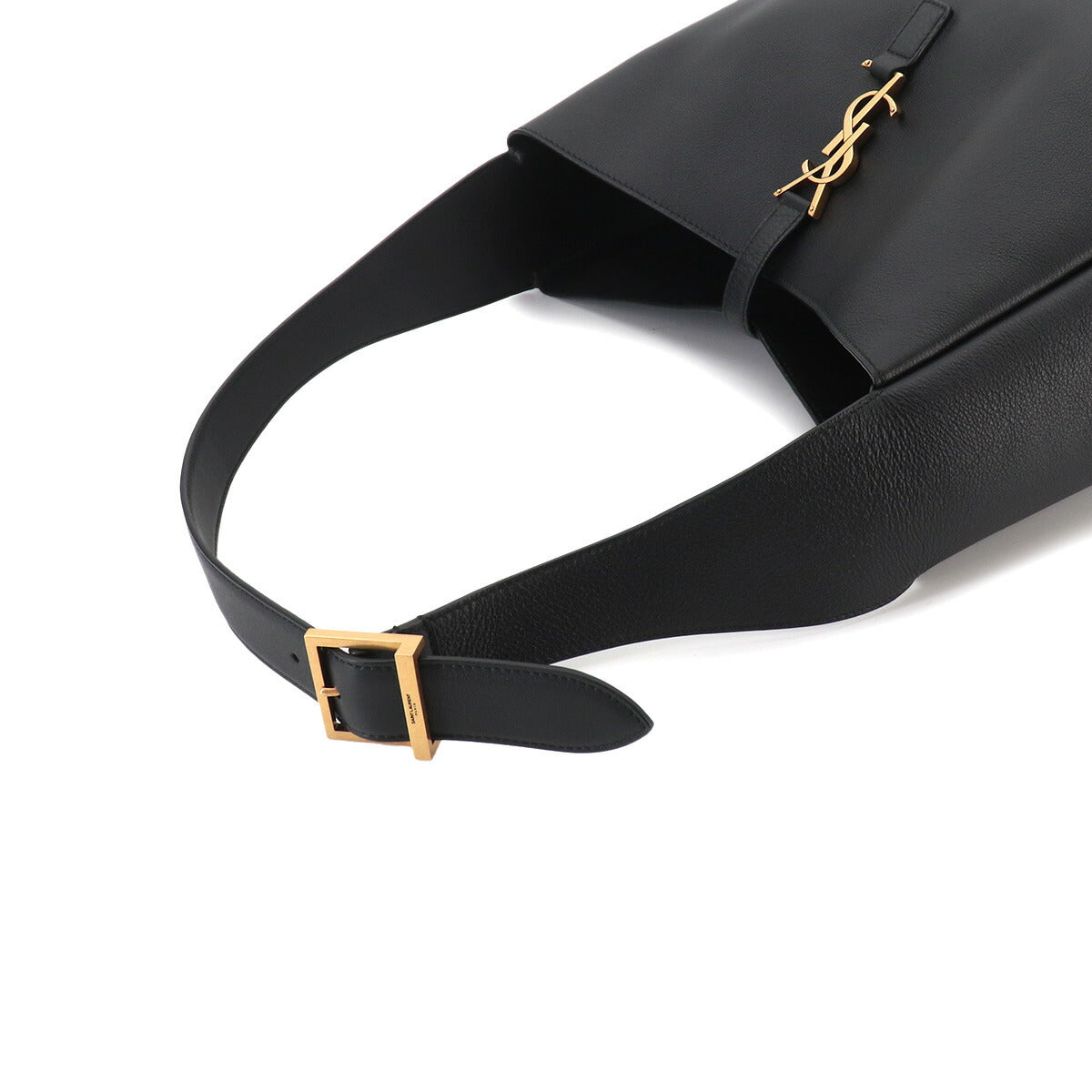 LE5A7 Large Shoulder Bag Leather Black 753837 Purse