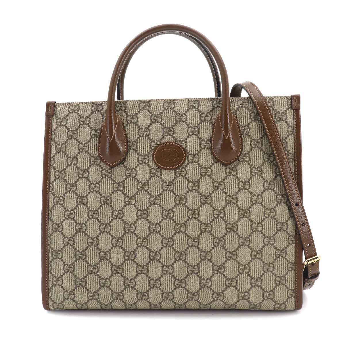 Interlocking G Small Tote Shoulder Bag GG Supreme 659983