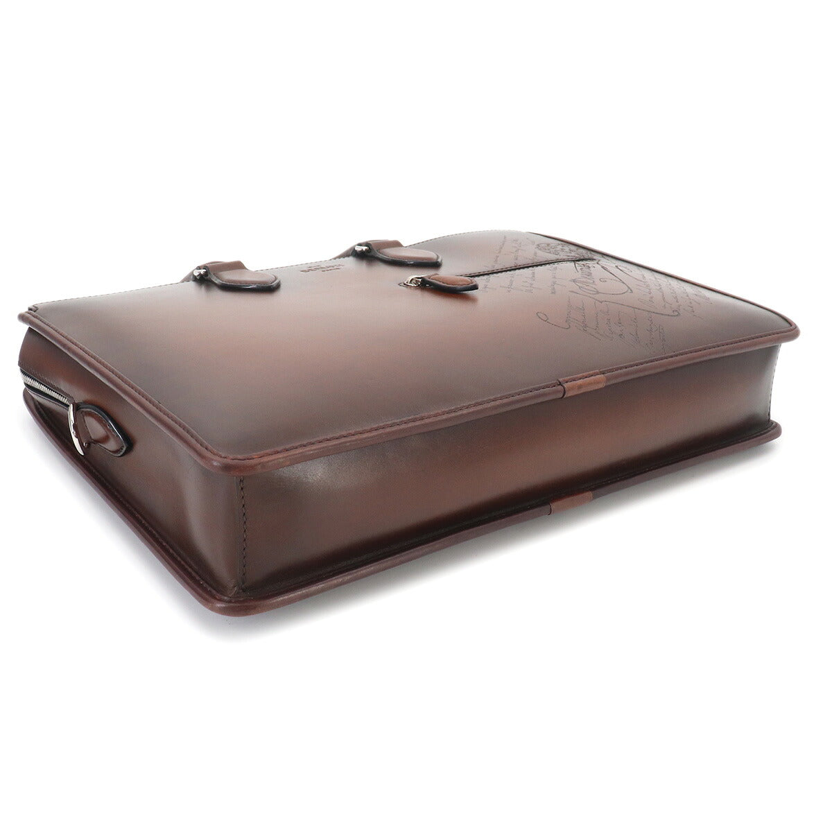 Un Jour Briefcase Business Bag Venezia Leather Cacao intenso