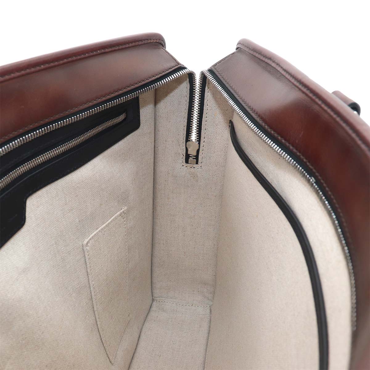 Un Jour Briefcase Business Bag Venezia Leather Cacao intenso