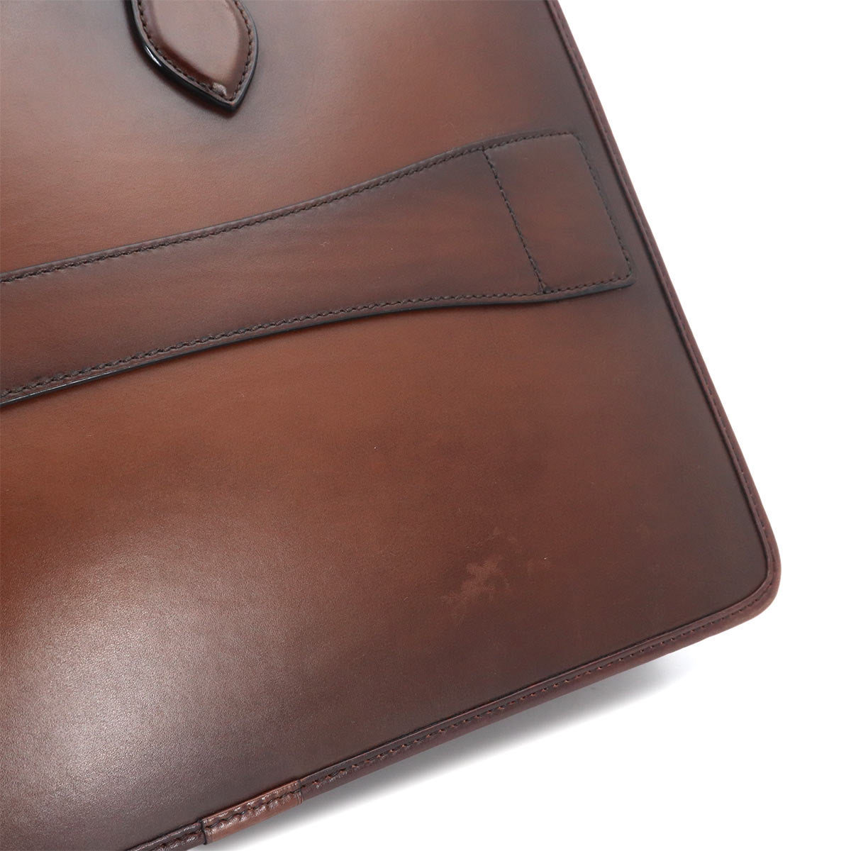 Un Jour Briefcase Business Bag Venezia Leather Cacao intenso