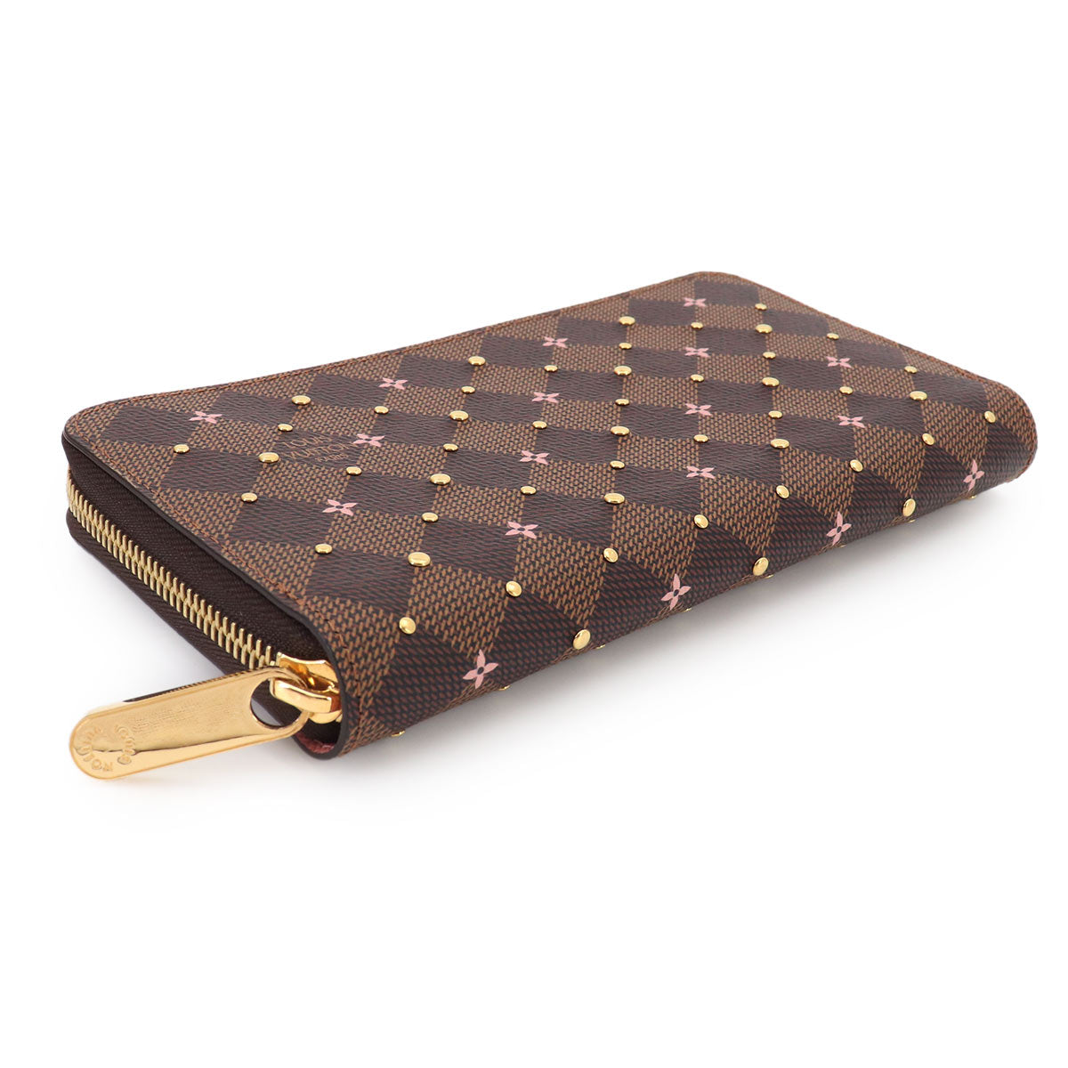 Damier Zippy Wallet Ebene N60473 Studs Purse