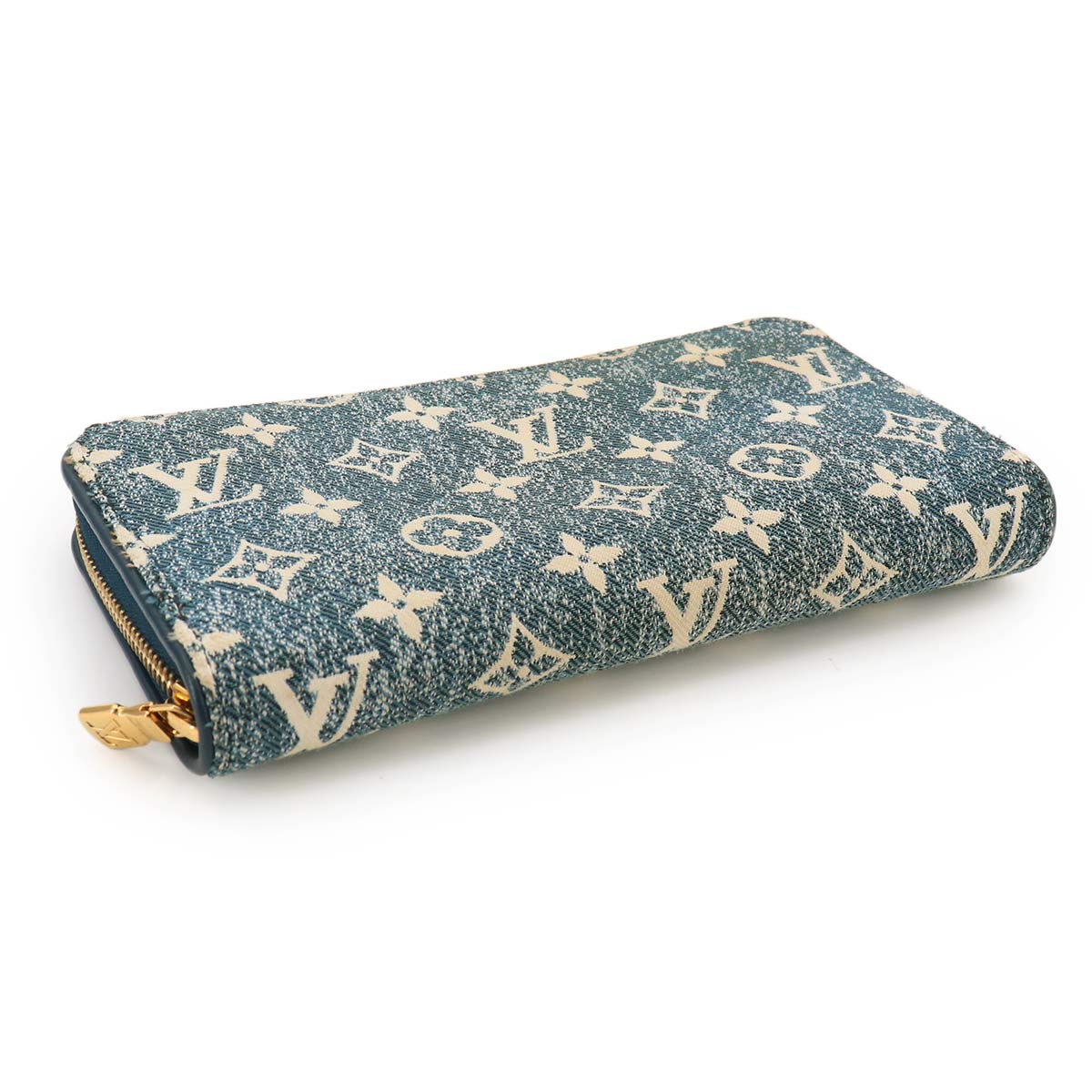 Monogram Jacquard Denim Zippy Wallet Blue M81226