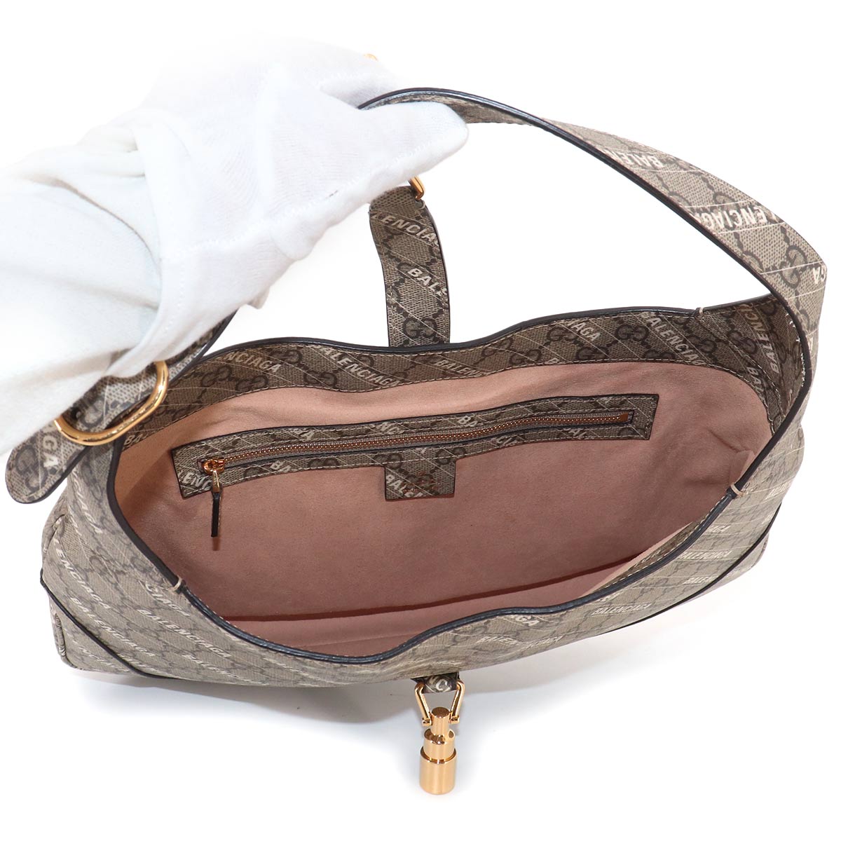 The Hacker Project Jackie 1961 Shoulder Bag Beige 636710