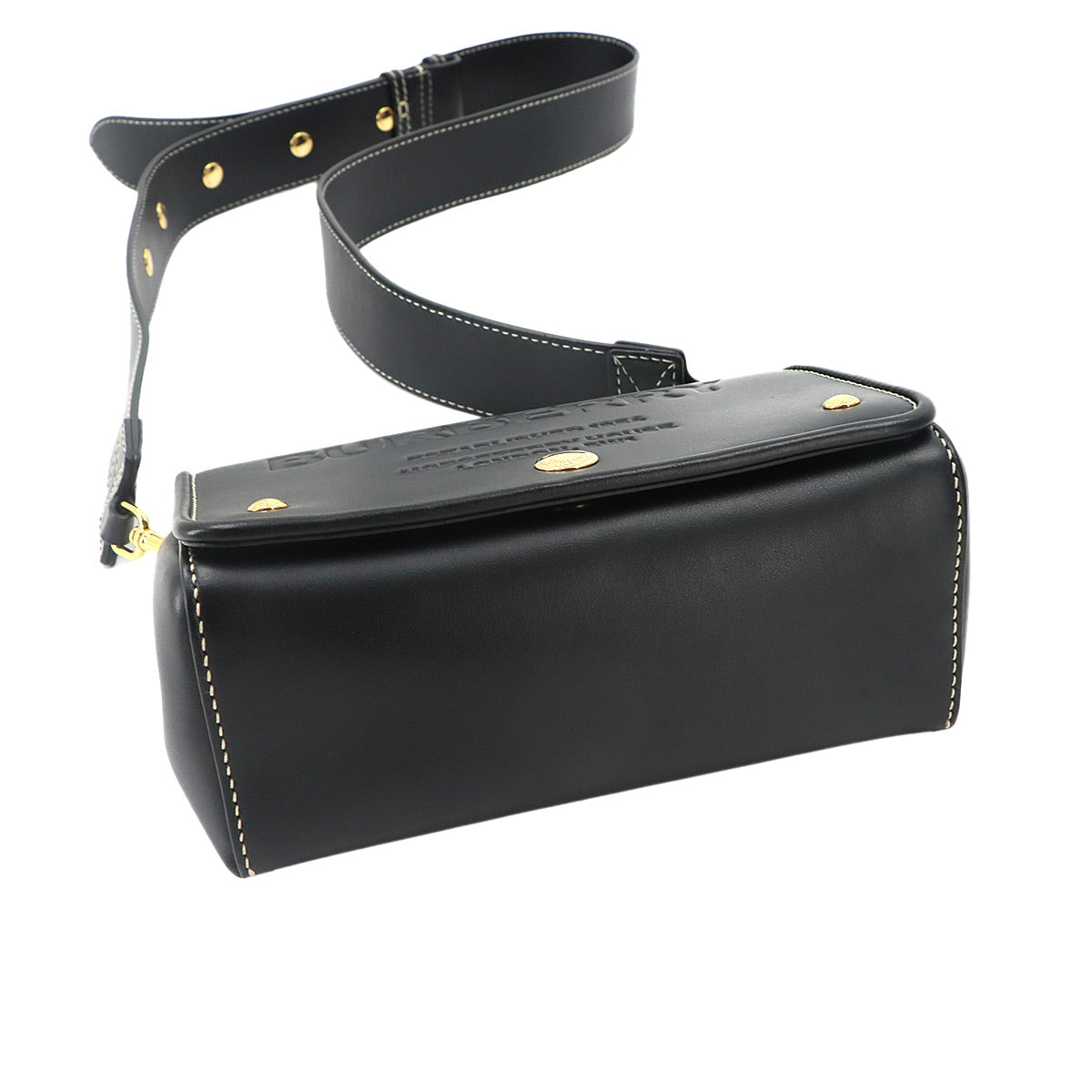 Horseferry Small Shoulder Bag Leather Black Purse