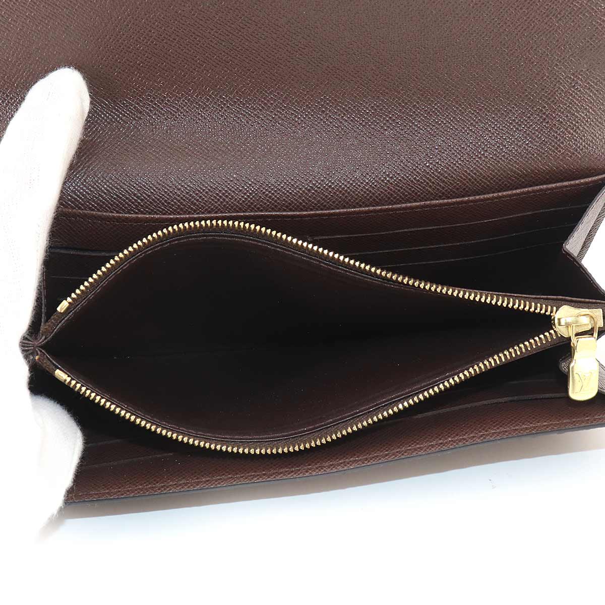 Damier Sarah Wallet Ebene Brown N63209 Purse