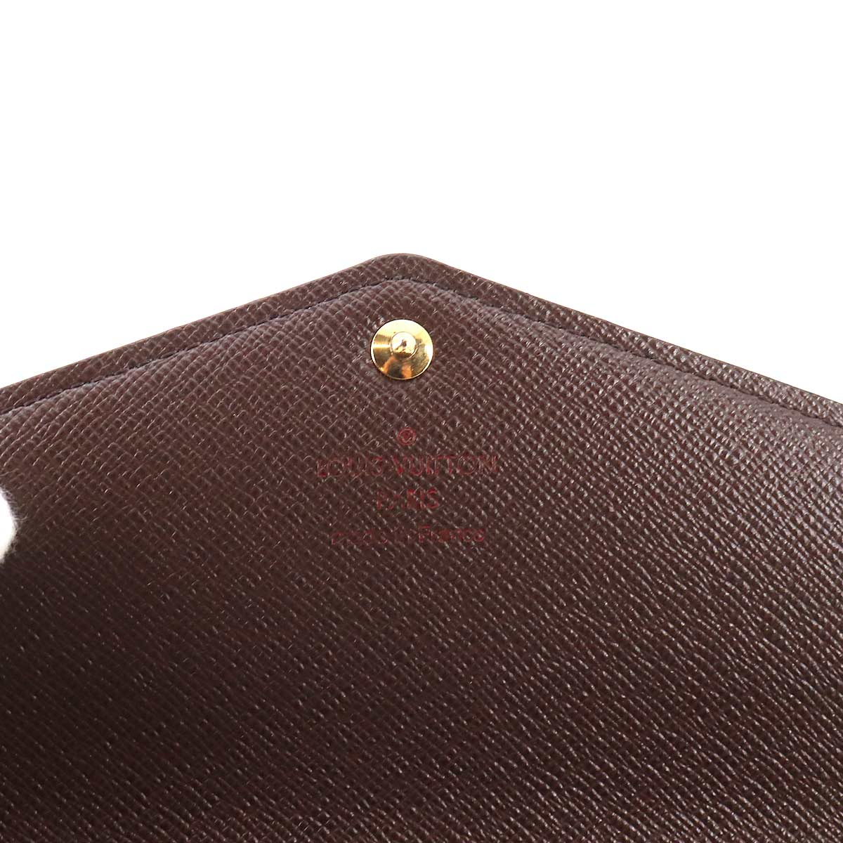 Damier Sarah Wallet Ebene Brown N63209 Purse
