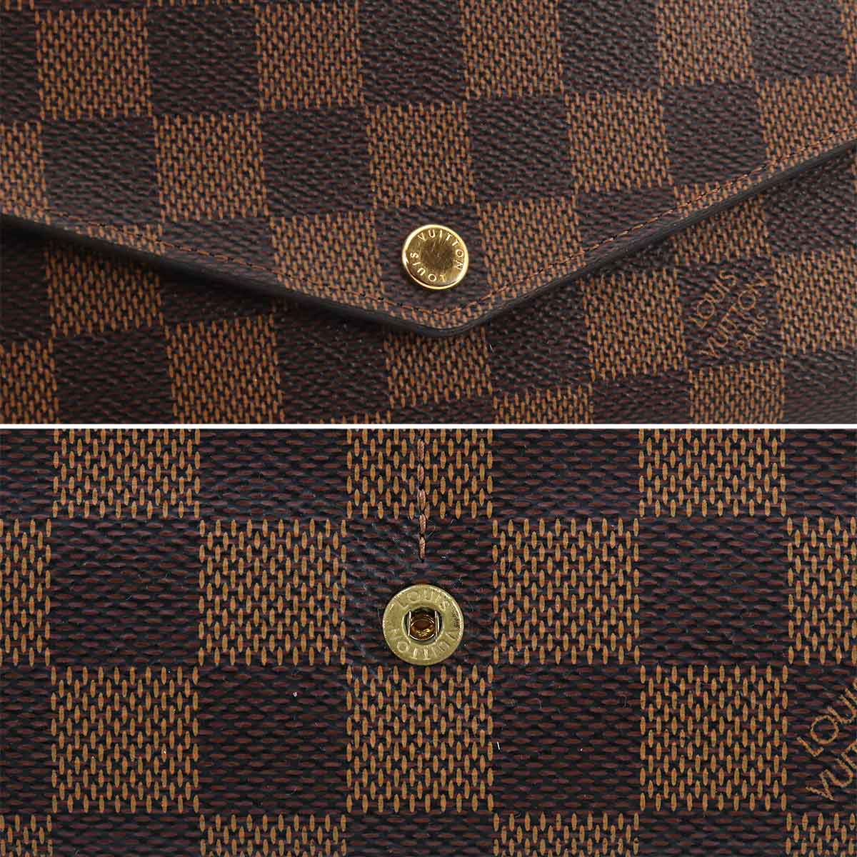 Damier Sarah Wallet Ebene Brown N63209 Purse