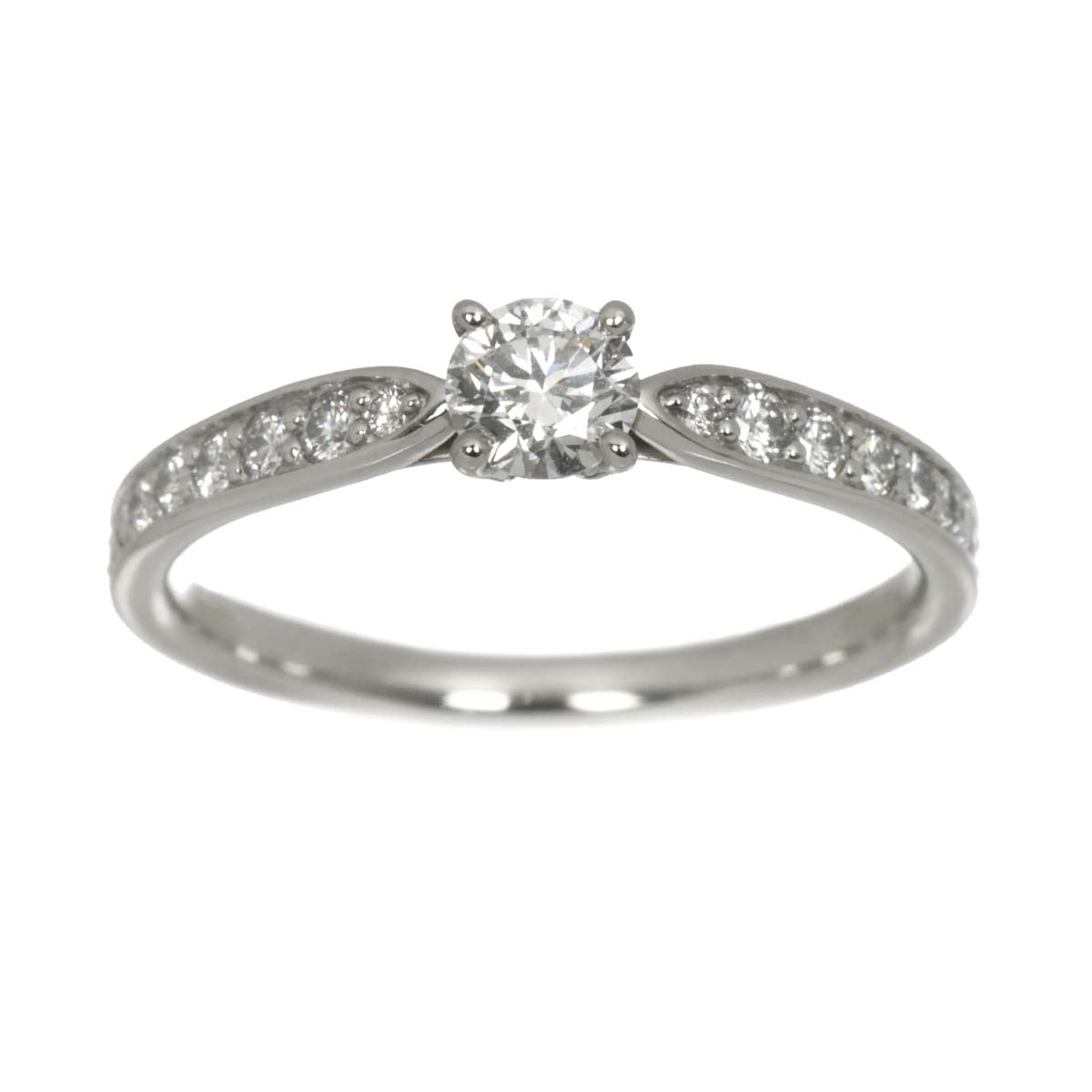 Harmony Diamond 0.28ct E/VS2/3EX Ring Pt Size6(US)