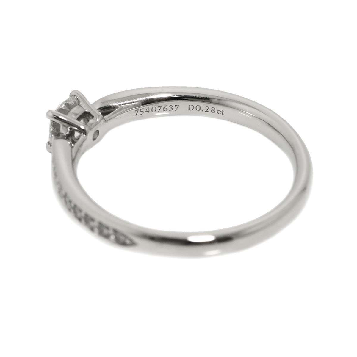 Harmony Diamond 0.28ct E/VS2/3EX Ring Pt Size6(US)