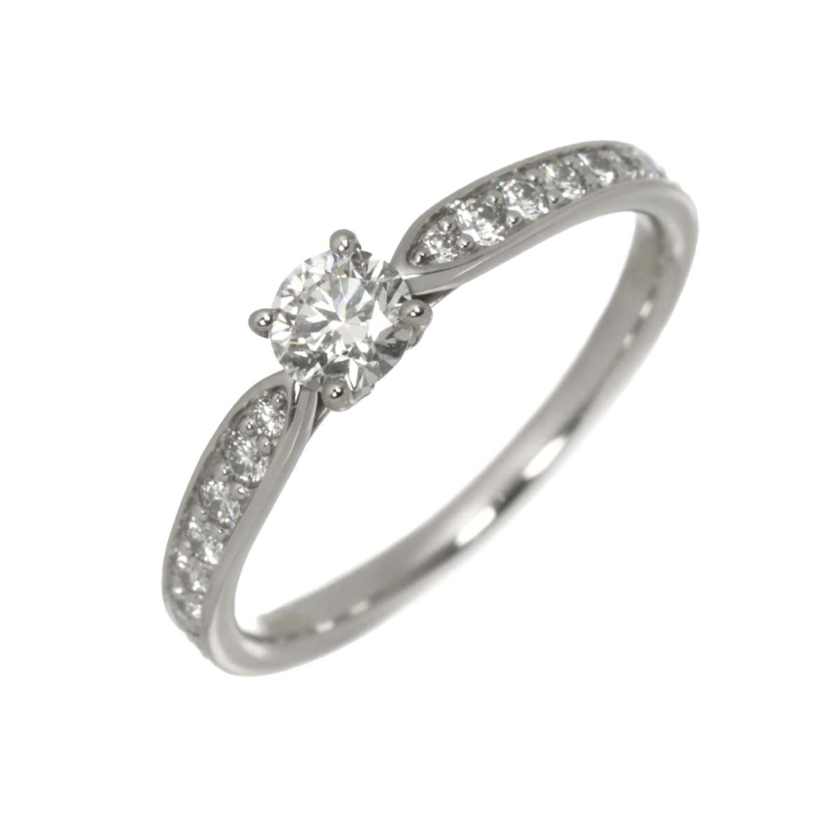 Harmony Diamond 0.28ct E/VS2/3EX Ring Pt Size6(US)