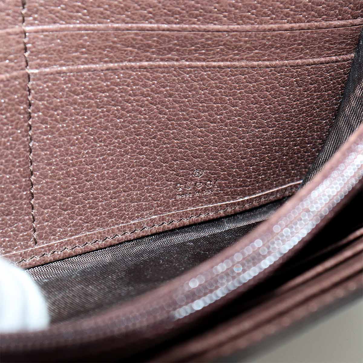Ophidia GG Continental Wallet GG Supreme Canvas Leather 523153