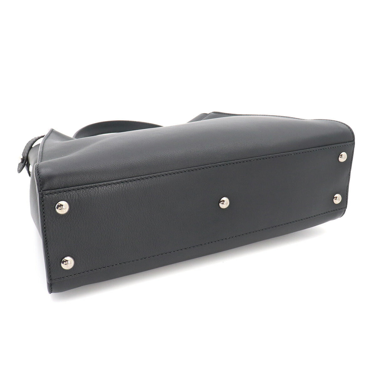 Peekaboo Regular 2way Hand Bag Leather Black 8BN290