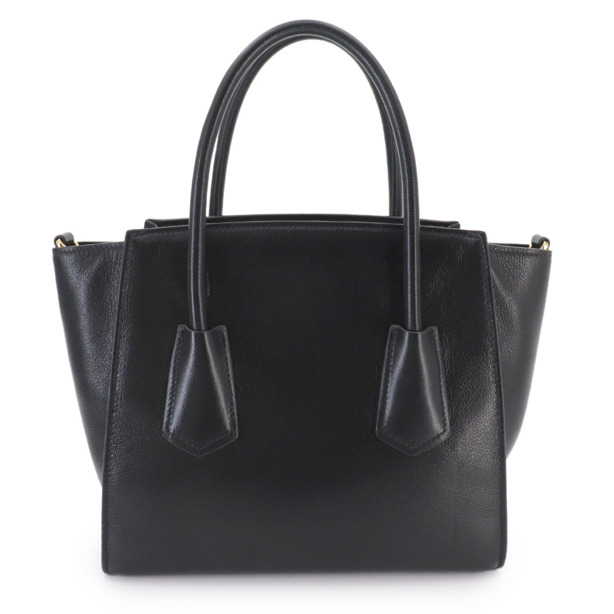 2way Hand Shoulder Bag Leather Nero Black 1BG369 Purse