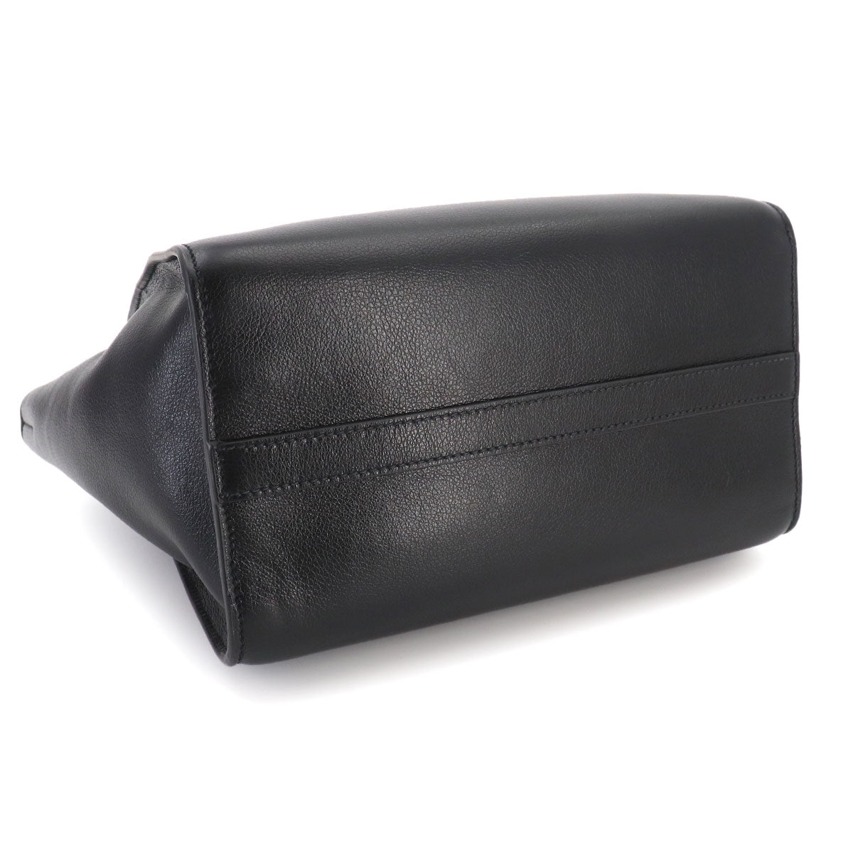2way Hand Shoulder Bag Leather Nero Black 1BG369 Purse