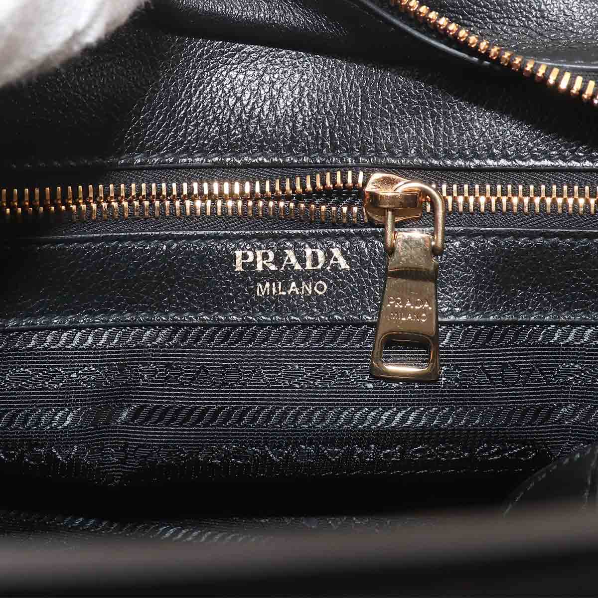 2way Hand Shoulder Bag Leather Nero Black 1BG369 Purse