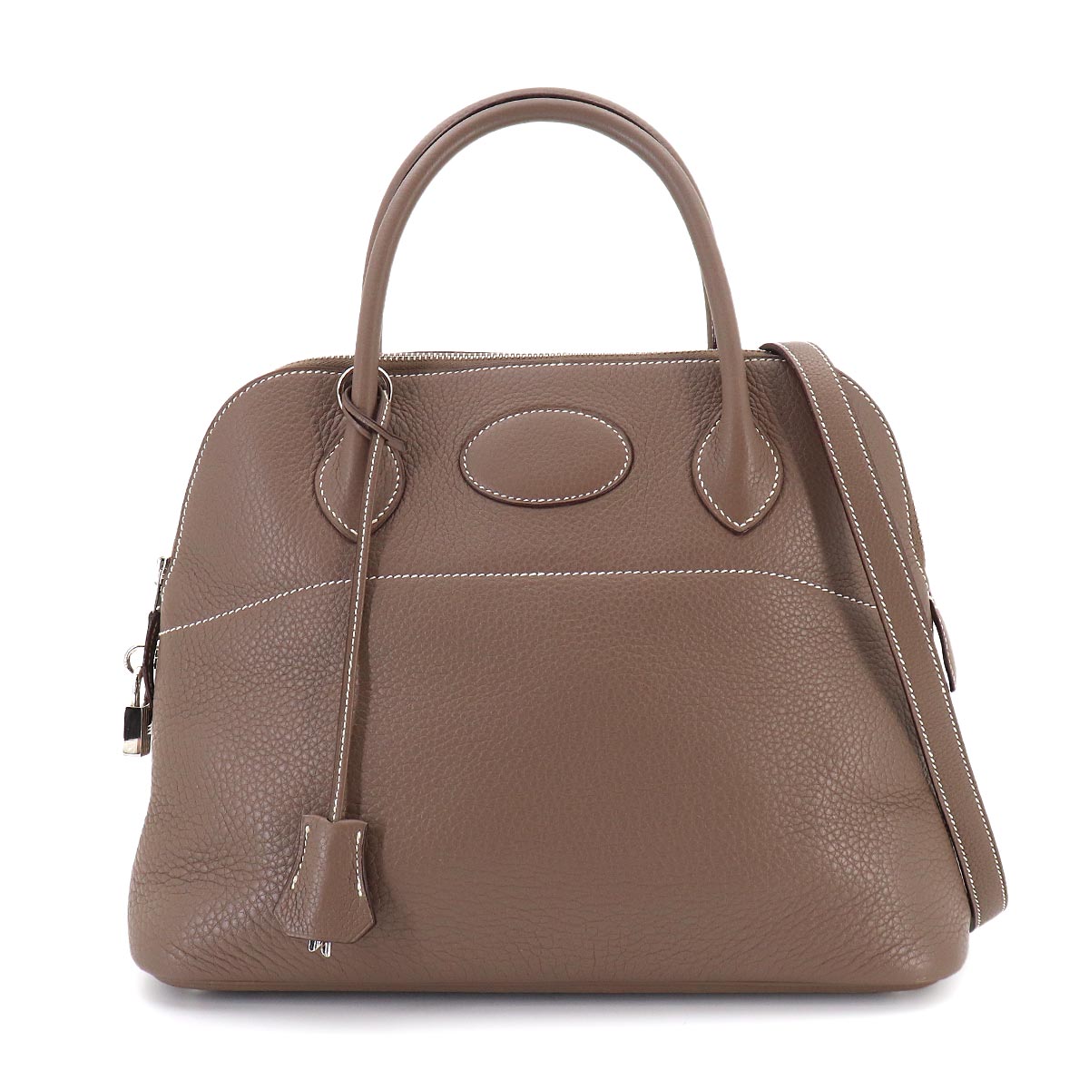 Bolide 31 2way Hand Shoulder Bag Taurillon Clemence Etoupe
