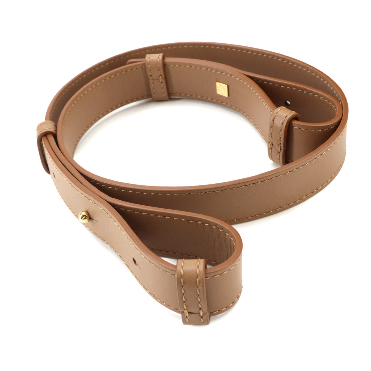 Hammock Compact 2way Hand Shoulder Bag Leather Brown