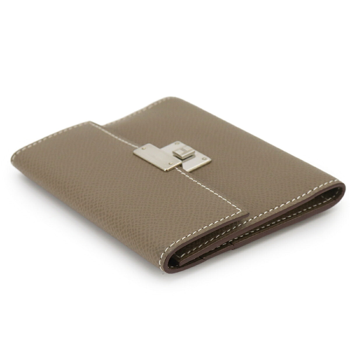 Clic mini Card Case Epsom Leather Etoupe