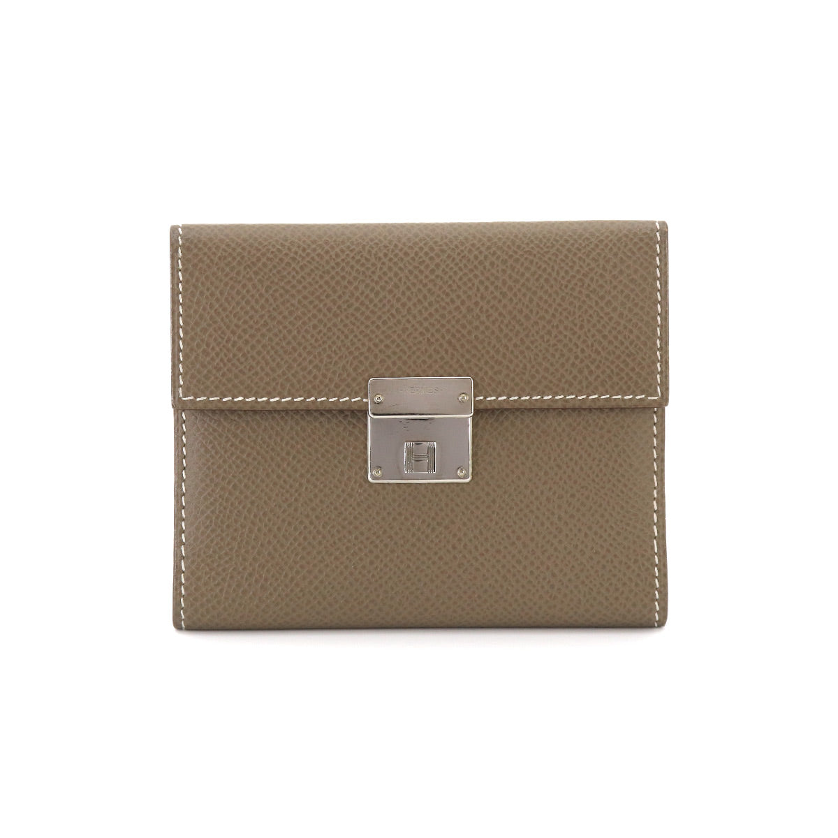 Clic mini Card Case Epsom Leather Etoupe