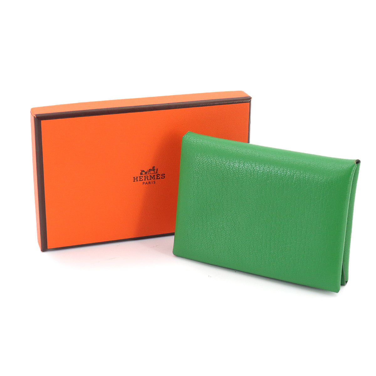 Calvi Duo Card Case Chevre Myzore Bambo