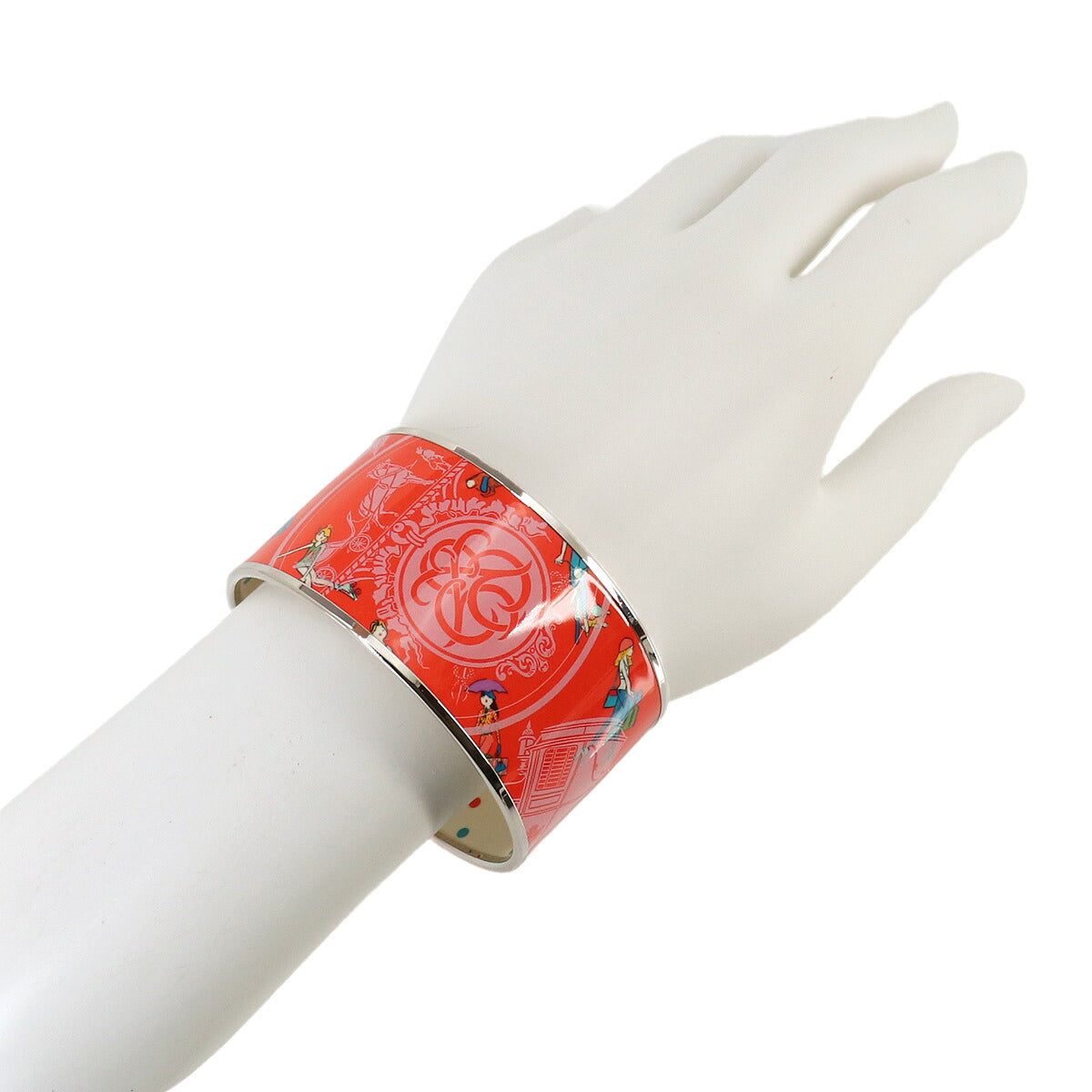 Email TGM Bracelet Bangle Orange Silver Accessory