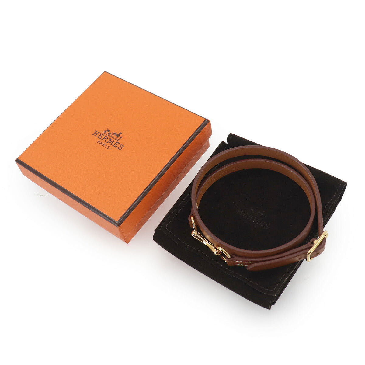 Triple Tour Bracelet Leather Brown T1 Accessory