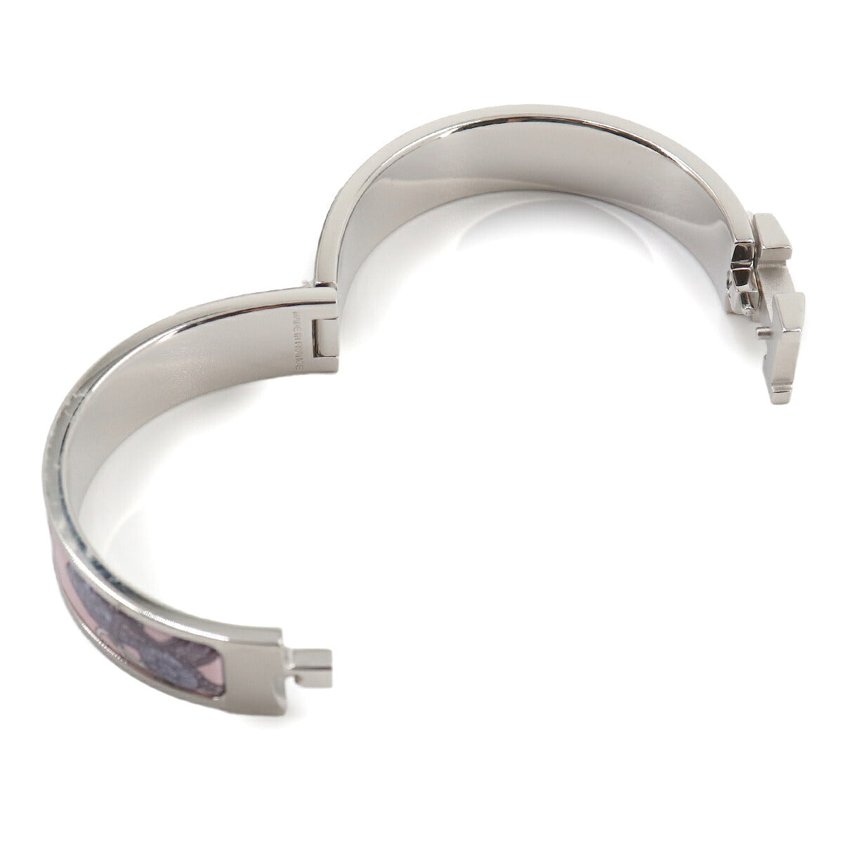 Clic H Bangle Bride de Cour Pink Silver