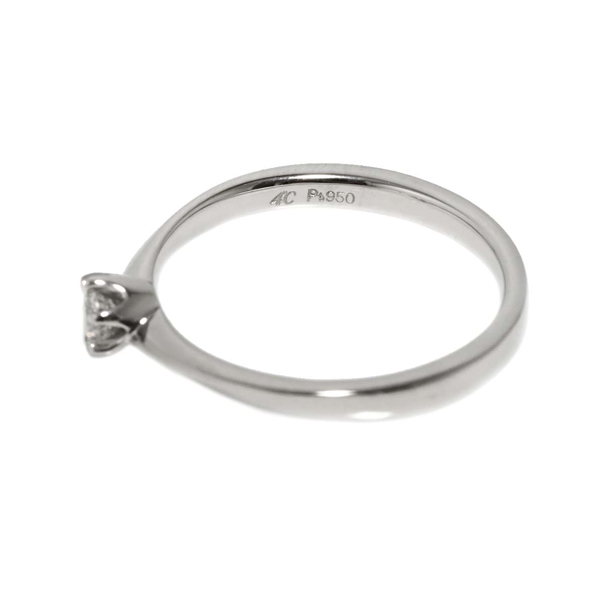 Diamond Ring Pt Platinum Size5.25(US)