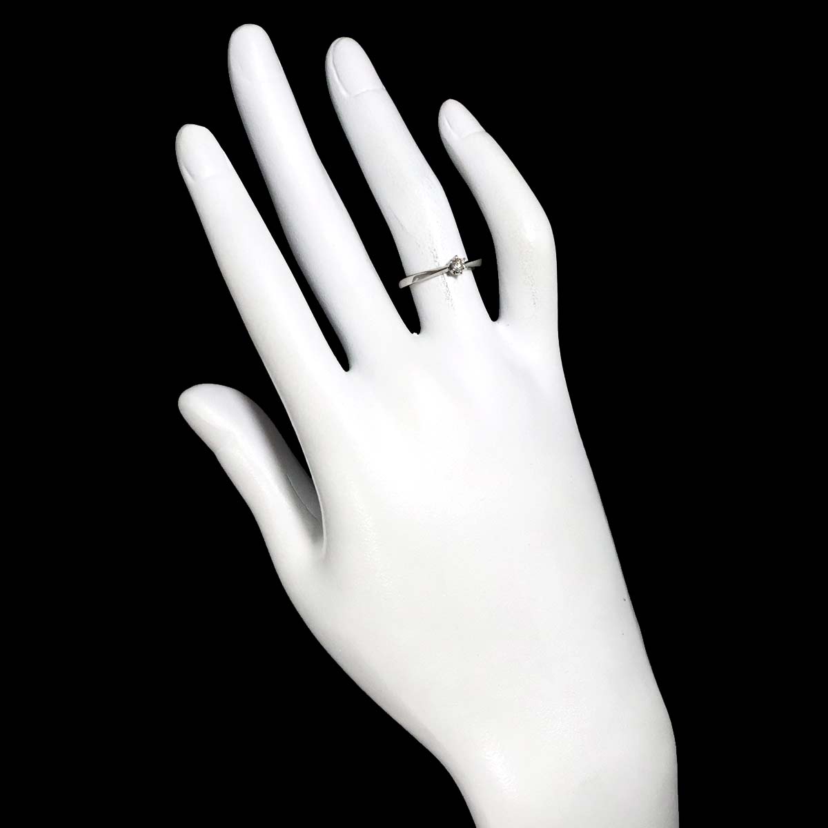 Diamond Ring Pt Platinum Size5.25(US)