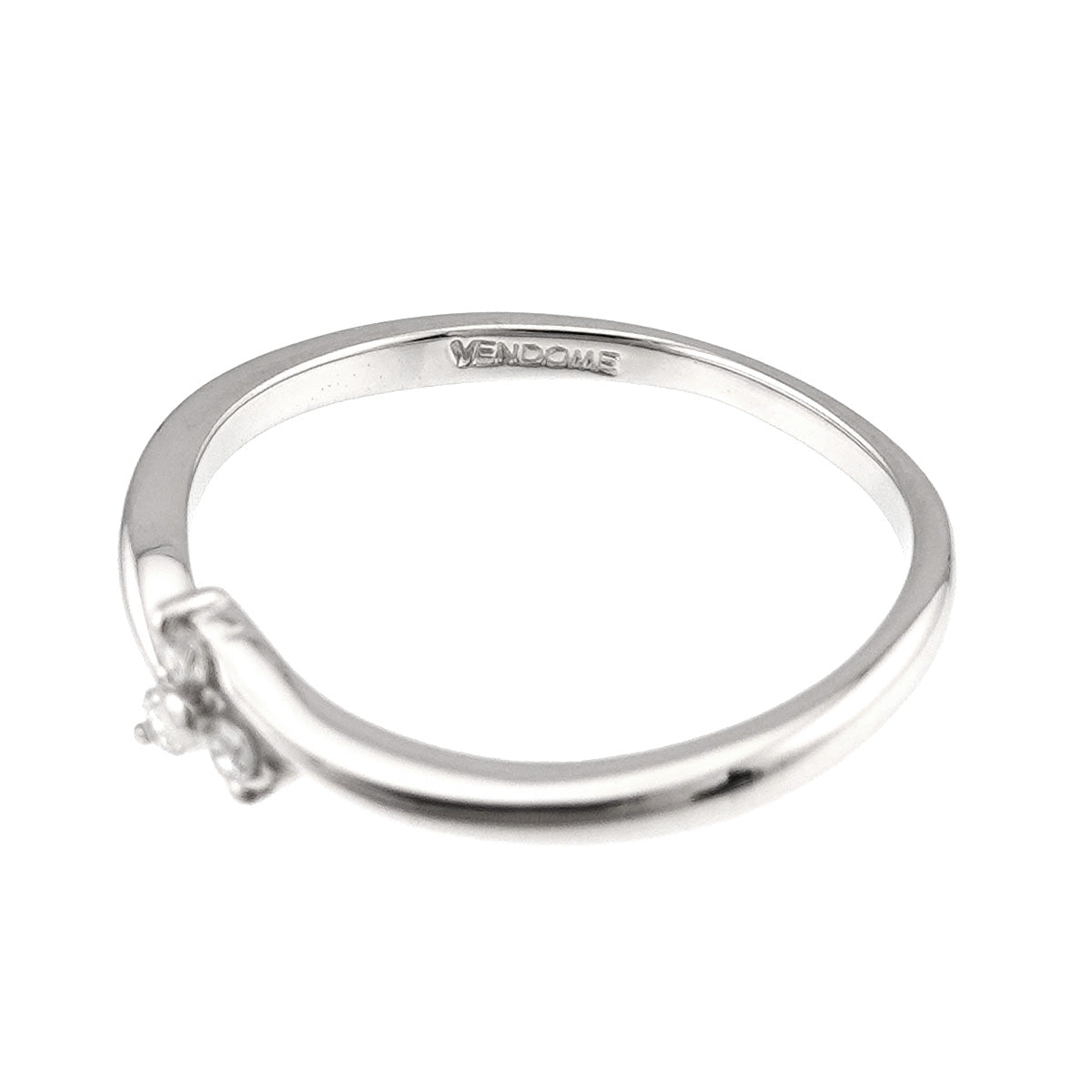 Diamond Ring Pt Platinum size4.75-5(US)