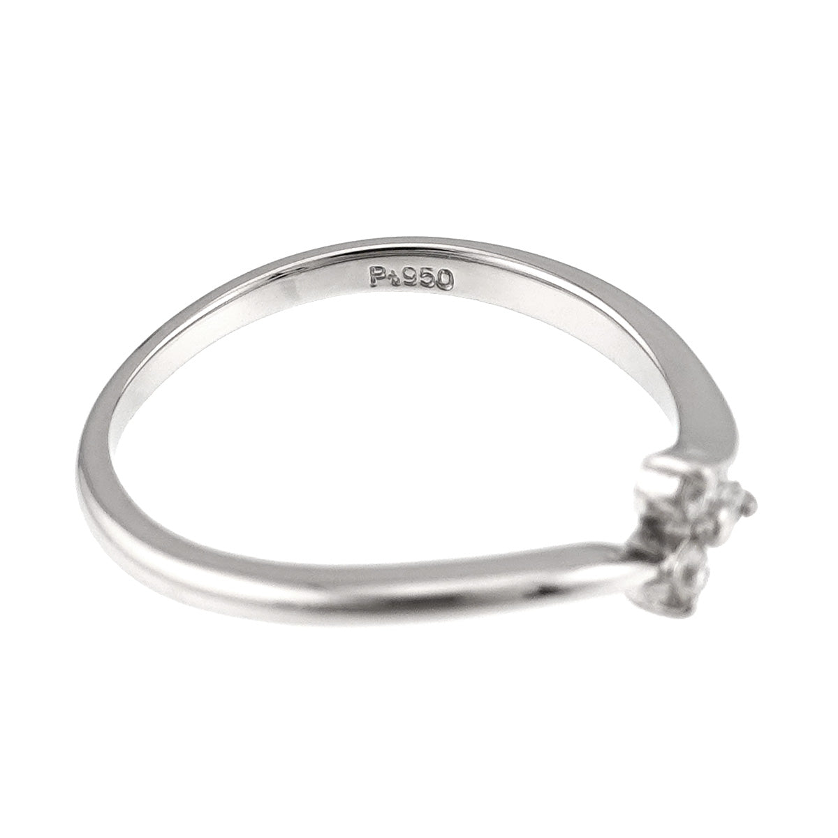 Diamond Ring Pt Platinum size4.75-5(US)