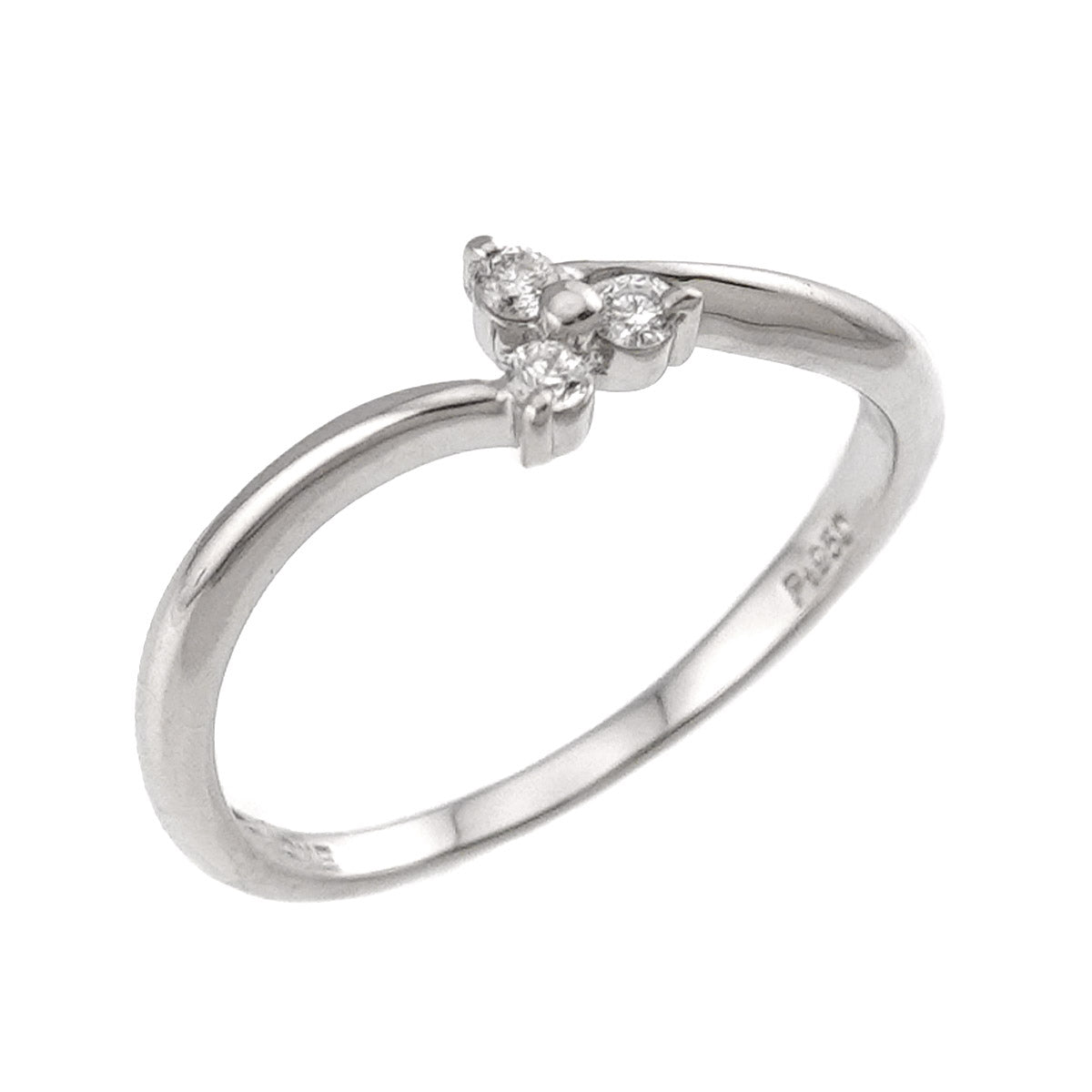 Diamond Ring Pt Platinum size4.75-5(US)