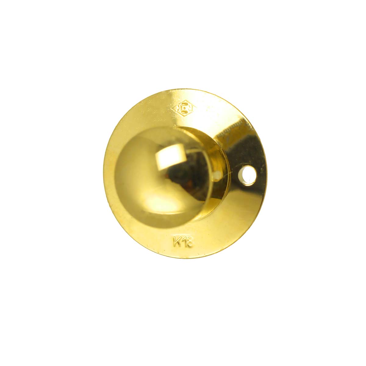 Happy Diamond Clown Pin Brooch 18K Yellow Gold 750