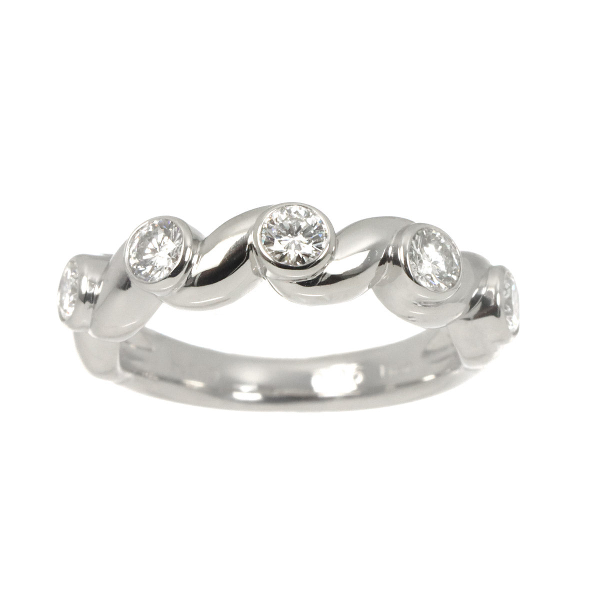Diamond Ring Pt Platinum size4(US)