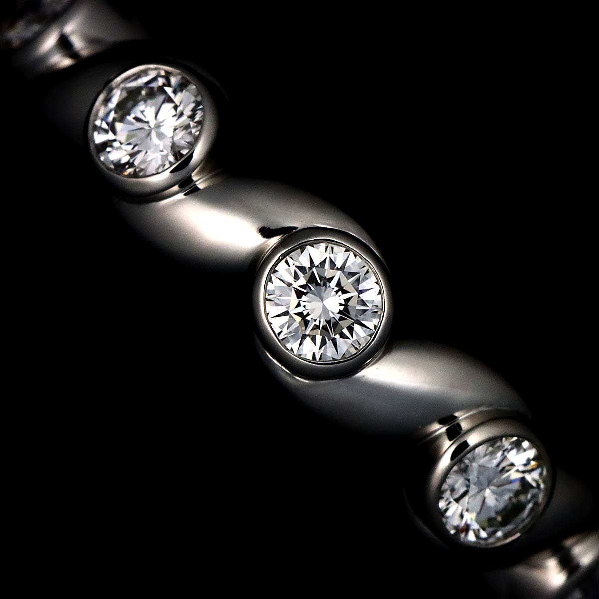 Diamond Ring Pt Platinum size4(US)