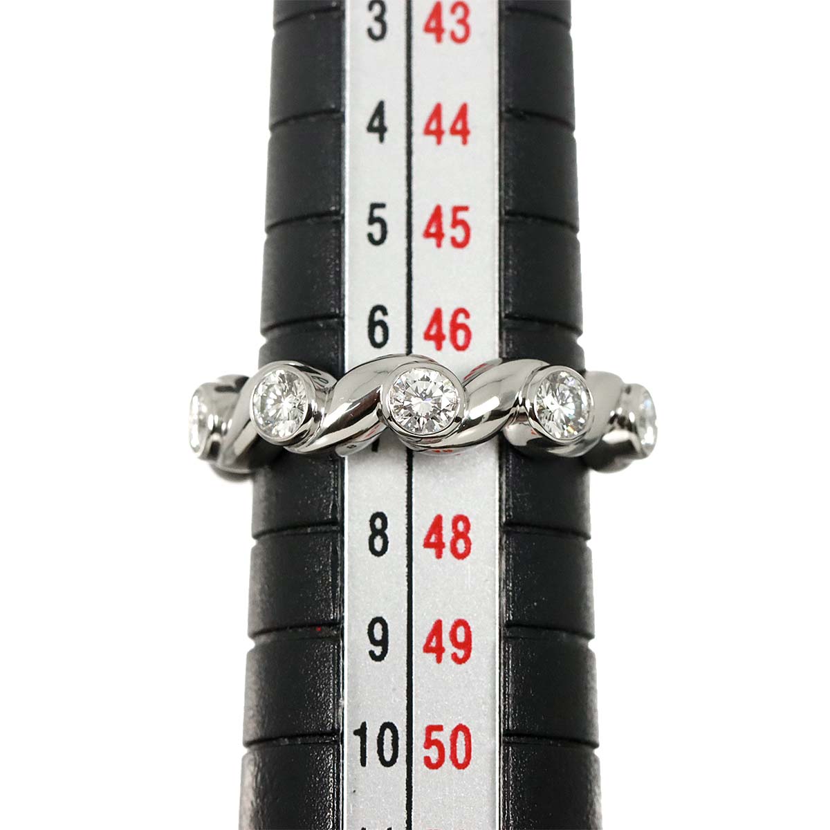 Diamond Ring Pt Platinum size4(US)
