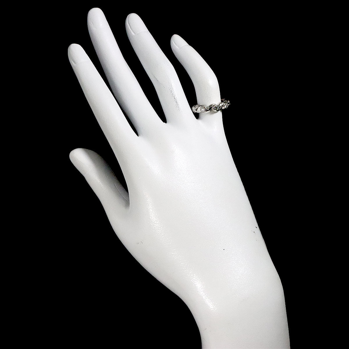 Diamond Ring Pt Platinum size4(US)