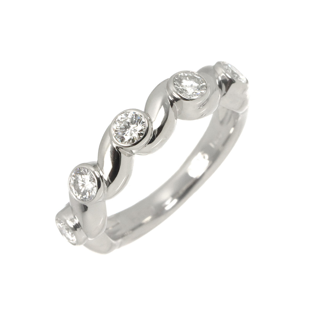 Diamond Ring Pt Platinum size4(US)