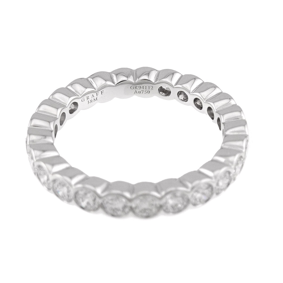 Diamond Ring 18K WG 750 Size4(US)