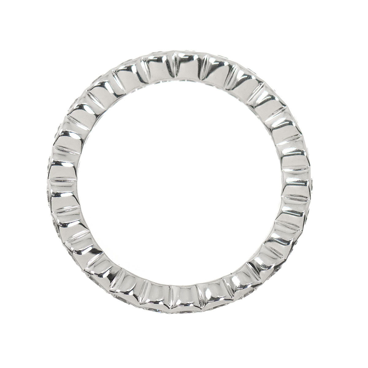 Diamond Ring 18K WG 750 Size4(US)