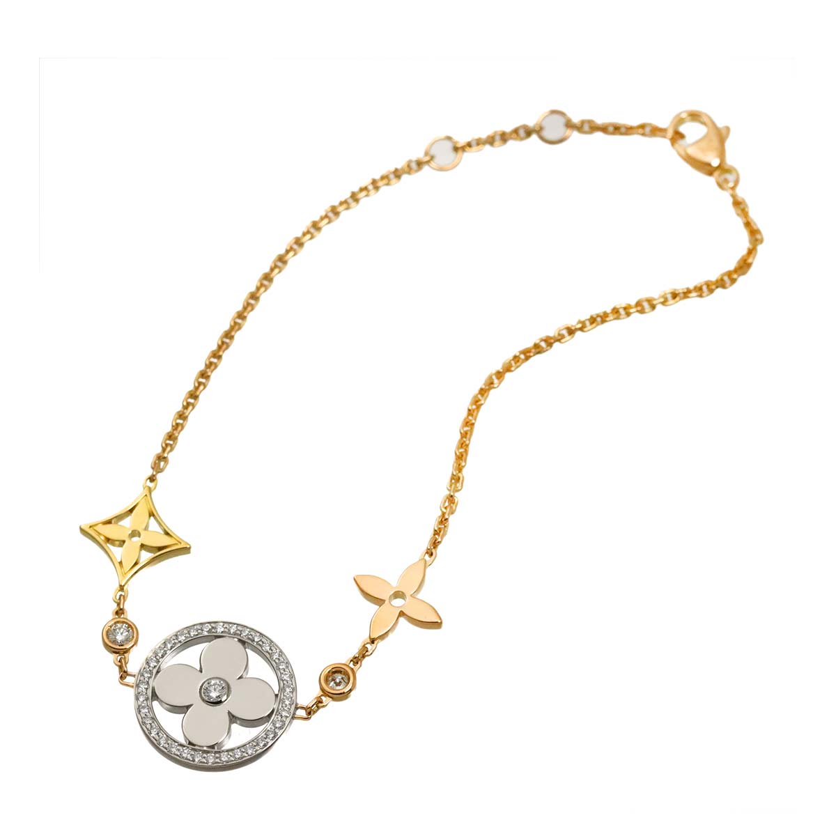 Idylle Blossom GM Diamond Bracelet 18K WG YG PG 750