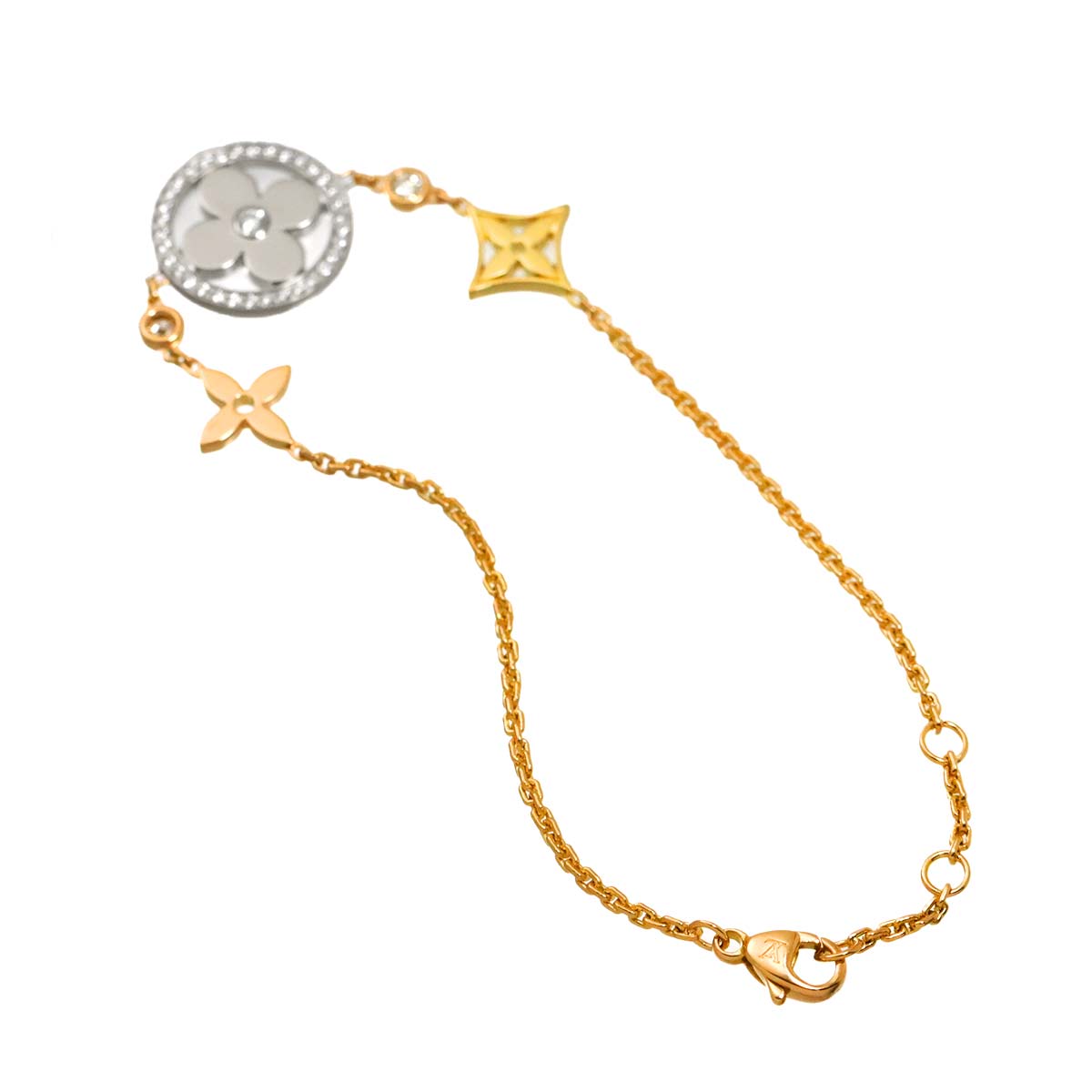 Idylle Blossom GM Diamond Bracelet 18K WG YG PG 750