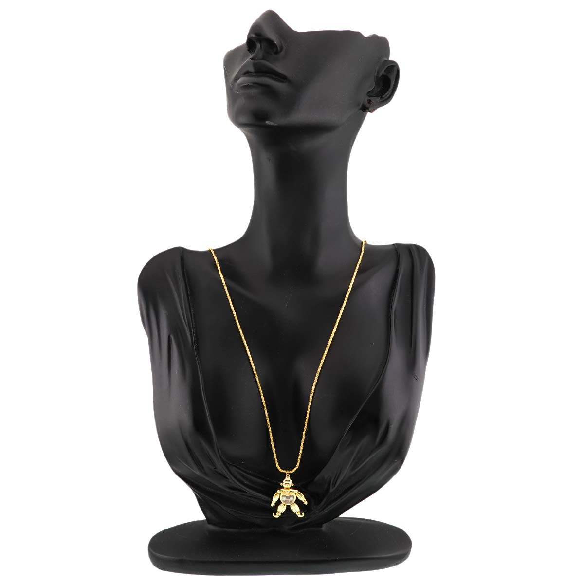 Happy Diamond clown Ruby Necklace 18K YG 750