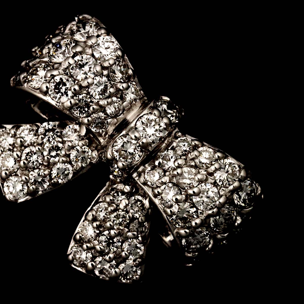 Diamond 0.77ct Ring 18K WG 750 Size3.25(US)