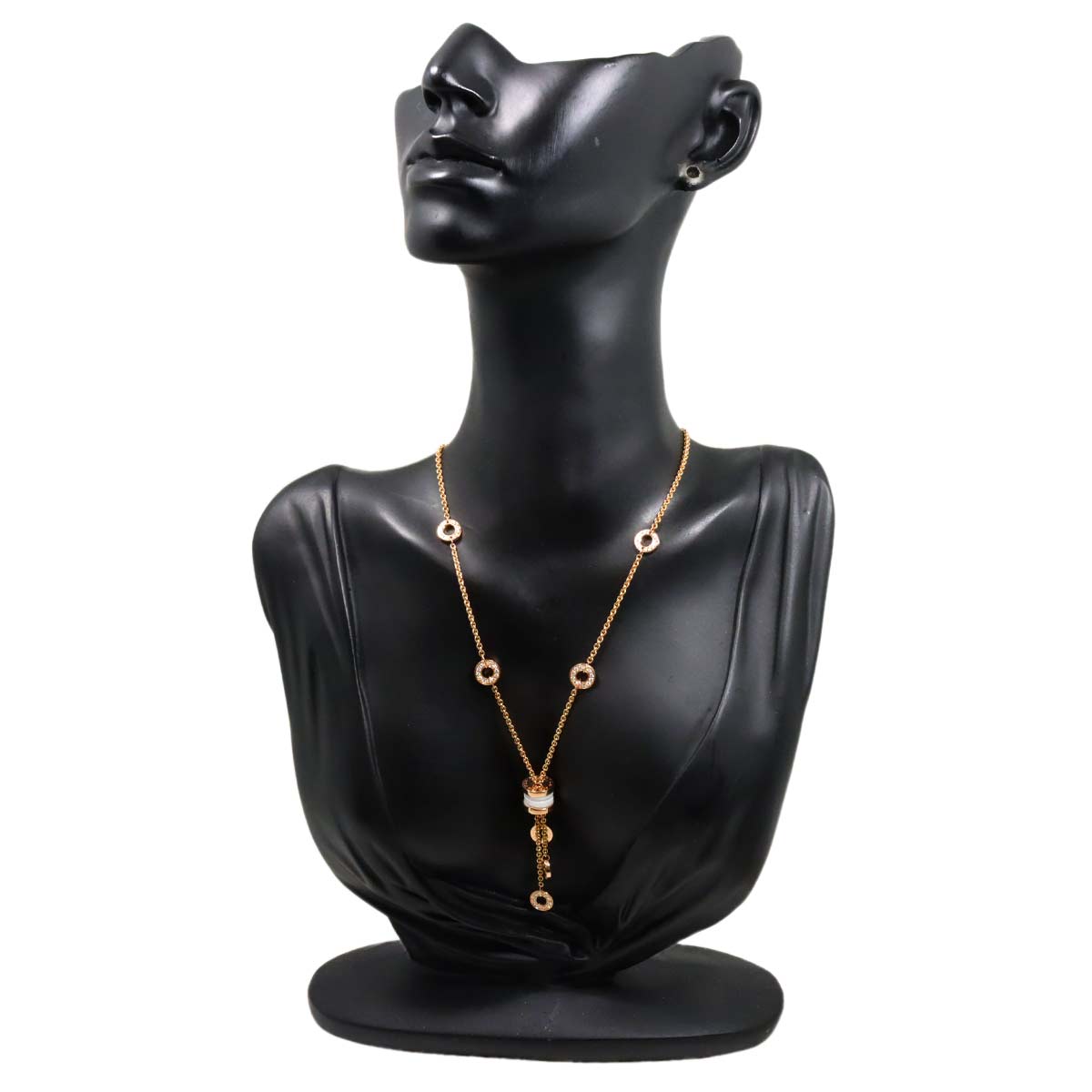 B-ZERO1 Element Diamond Necklace Ceramic 18K Pink Gold 750
