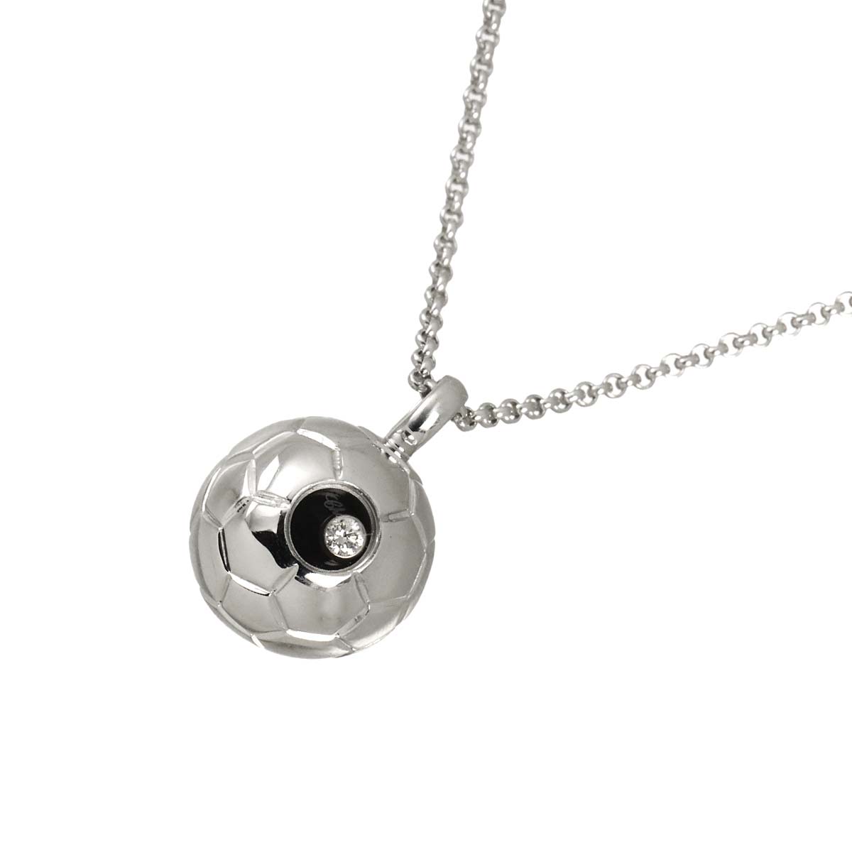 Happy Diamond Diamond Necklace 18K WG 750