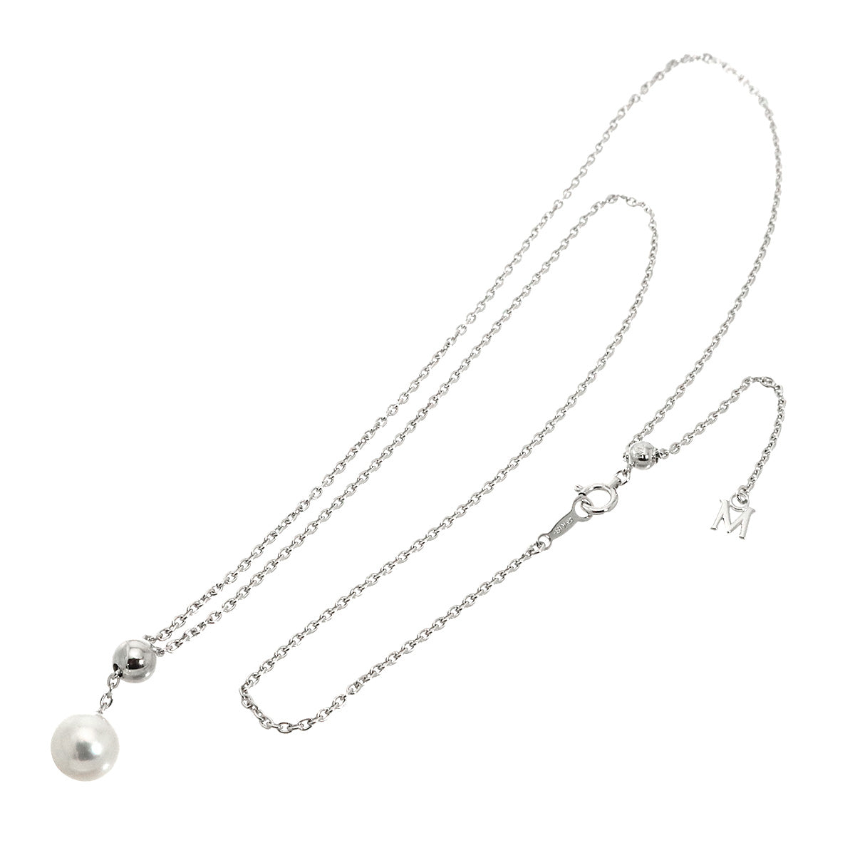 Akoya Pearl 7.9mm Necklace 18K White Gold 750