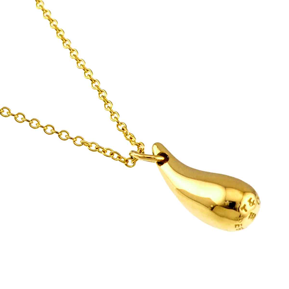 Teardrop Necklace 18K Yellow Gold 750